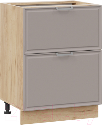 Шкаф-стол кухонный ТриЯ Белладжио 1Н6Я2 (дуб крафт золотой/софт капучино) - фото