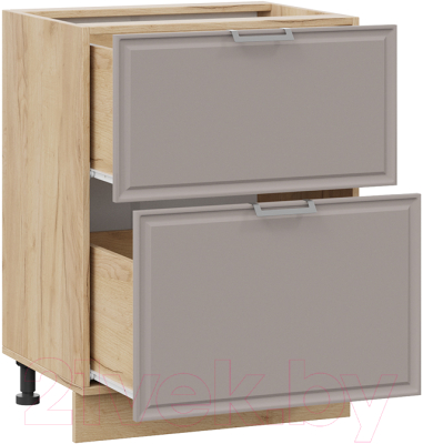 Шкаф-стол кухонный ТриЯ Белладжио 1Н6Я2 (дуб крафт золотой/софт капучино)