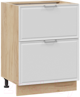 Шкаф-стол кухонный ТриЯ Белладжио 1Н6Я2 (дуб крафт золотой/фон белый) - фото