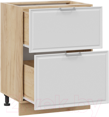 Шкаф-стол кухонный ТриЯ Белладжио 1Н6Я2 (дуб крафт золотой/фон белый)