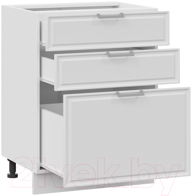 Шкаф-стол кухонный ТриЯ Белладжио 1Н6Я3 (белый/фон белый)