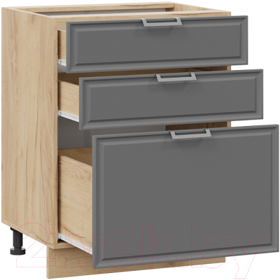 Шкаф-стол кухонный ТриЯ Белладжио 1Н6Я3 (дуб крафт золотой/софт графит)