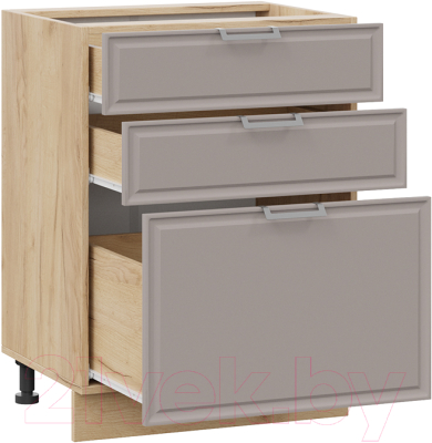 Шкаф-стол кухонный ТриЯ Белладжио 1Н6Я3 (дуб крафт золотой/софт капучино)