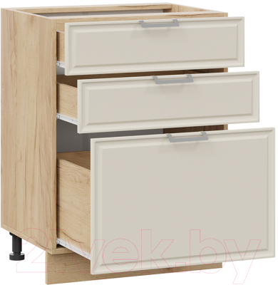 Шкаф-стол кухонный ТриЯ Белладжио 1Н6Я3 (дуб крафт золотой/софт панакота)