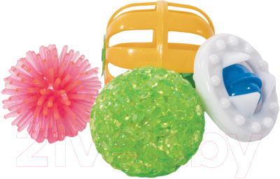 Набор игрушек для кошек Triol 3 мяча, погремушка XW7017 / 22181067 - фото