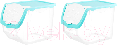 Набор контейнеров El Casa 640137_2 (бирюзовый) - фото