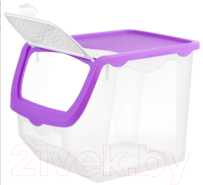 Набор контейнеров El Casa 640137-2 (бирюзовый/фиолетовый)