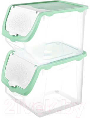 Набор контейнеров El Casa 640185_2 (фисташковый)
