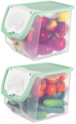 Набор контейнеров El Casa 640185_2 (фисташковый)