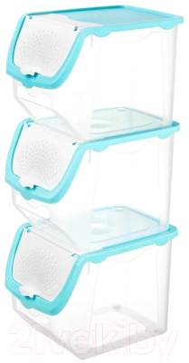 Набор контейнеров El Casa 640137_3 (бирюзовый)