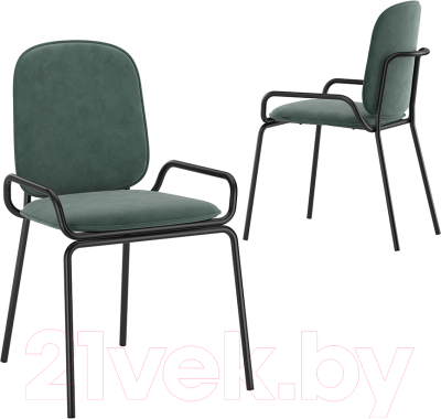 Стул Latitude Ror Double Frame / RORCH2FRBKVLRGRN (черный/зеленый)