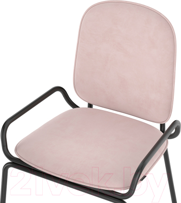 Стул Latitude Ror Double Frame / RORCH2FRBKVLRPK (черный/розовый)