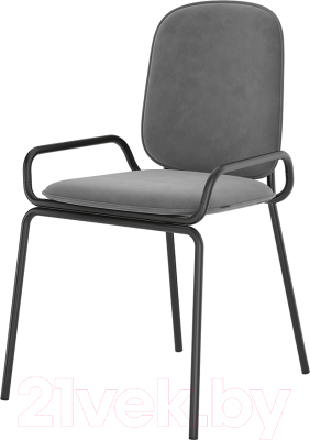 Стул Latitude Ror Double Frame / RORCH2FRBKVLRGR (черный/серый) - фото