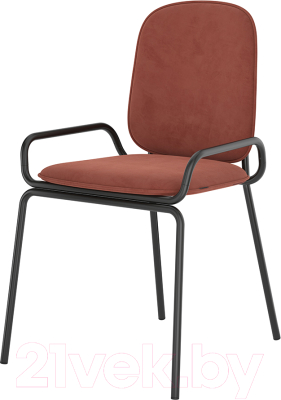 Стул Latitude Ror Double Frame / RORCH2FRBKVLRDRD (черный/темно-красный) - фото