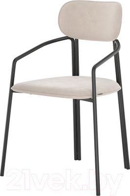 Стул Latitude Ror Round / RORCHRBKVLRBG (черный/бежевый) - фото