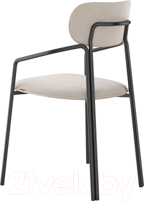 Стул Latitude Ror Round / RORCHRBKVLRBG (черный/бежевый)