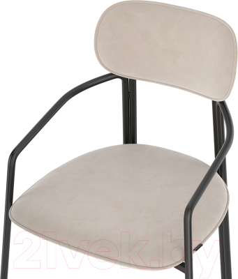 Стул Latitude Ror Round / RORCHRBKVLRBG (черный/бежевый)