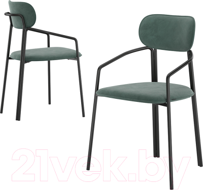 Стул Latitude Ror Round / RORCHRBKVLRGRN (черный/зеленый)