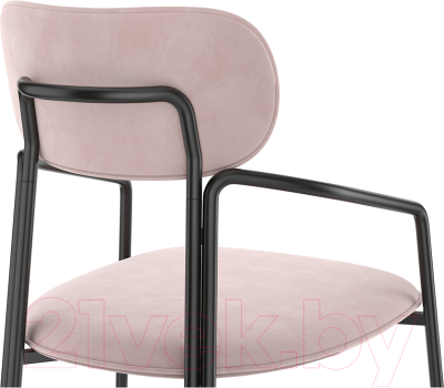 Стул Latitude Ror Round / RORCHRBKVLRPK (черный/розовый)
