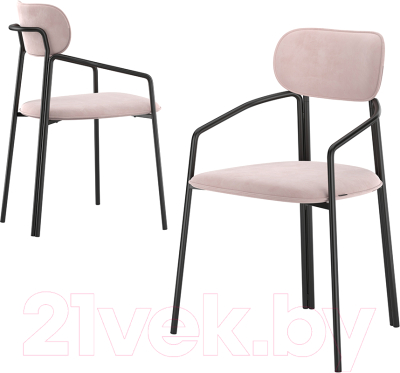 Стул Latitude Ror Round / RORCHRBKVLRPK (черный/розовый)