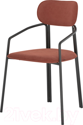 Стул Latitude Ror Round / RORCHRBKVLRDRD (черный/темно-красный) - фото