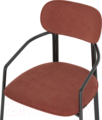 Стул Latitude Ror Round / RORCHRBKVLRDRD (черный/темно-красный)