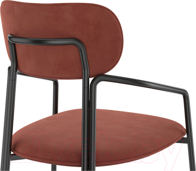 Стул Latitude Ror Round / RORCHRBKVLRDRD (черный/темно-красный)