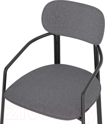 Стул Latitude Ror Round / RORCHRBKBSKGR (черный/серый)