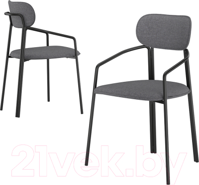 Стул Latitude Ror Round / RORCHRBKBSKGR (черный/серый)