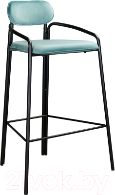 Стул барный Latitude Ror Round / RORBCHRBKVLRLBLGRN (черный/светло-бирюзовый) - фото