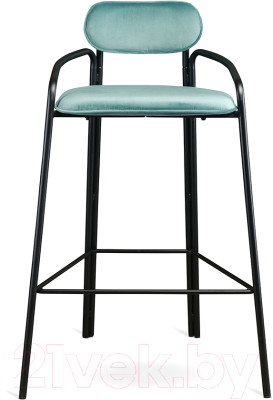 Стул барный Latitude Ror Round / RORBCHRBKVLRLBLGRN (черный/светло-бирюзовый)