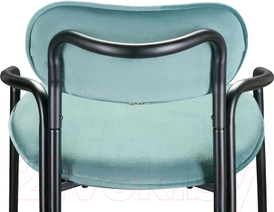 Стул барный Latitude Ror Round / RORBCHRBKVLRLBLGRN (черный/светло-бирюзовый)