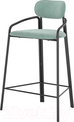 Стул барный Latitude Ror Round / RORBSCHRBKVLRLBLGRN (черный/светло-бирюзовый) - фото