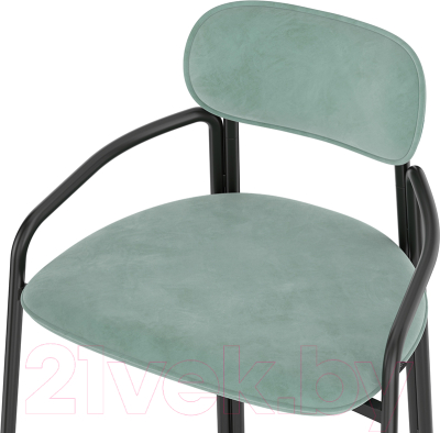 Стул барный Latitude Ror Round / RORBSCHRBKVLRLBLGRN (черный/светло-бирюзовый)