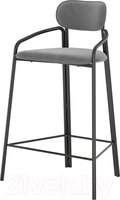 Стул барный Latitude Ror Round / RORBSCHRBKVLRGR (черный/серый) - фото