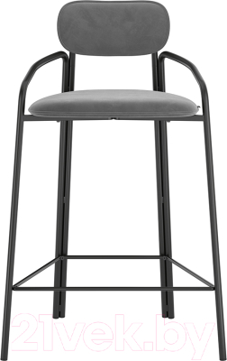 Стул барный Latitude Ror Round / RORBSCHRBKVLRGR (черный/серый)