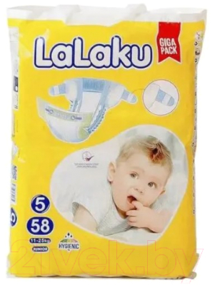 Подгузники детские LaLaKu Diapers Giga Pack Junior