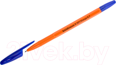 Ручка шариковая Erich Krause R-301 Orange Stick&Grip / 56569 - фото