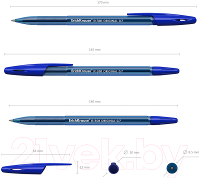 Ручка шариковая Erich Krause R-301 Original Stick / 56616
