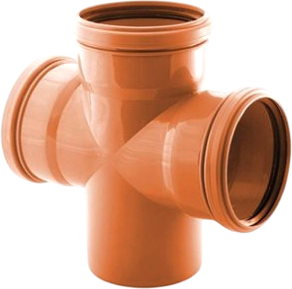 Крестовина наружной канализации РосТурПласт НК 110/110/110х87 / 36551 - фото