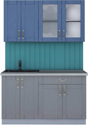 Готовая кухня Интерлиния Мила Крафт 1.4А - фото