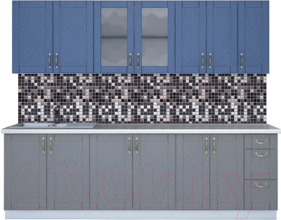 Готовая кухня Интерлиния Мила Крафт 2.5А - фото