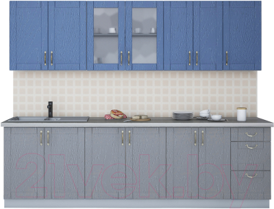 Готовая кухня Интерлиния Мила Крафт 2.6А - фото