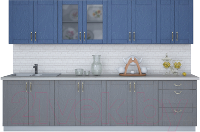 Готовая кухня Интерлиния Мила Крафт 3.0А - фото