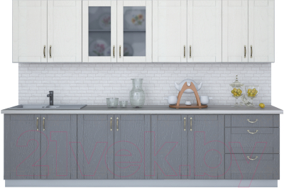 Готовая кухня Интерлиния Мила Крафт 3.0А - фото