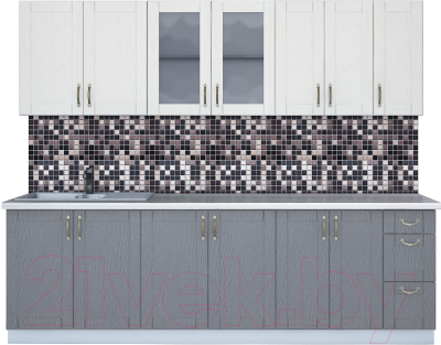 Готовая кухня Интерлиния Мила Крафт 2.5А - фото