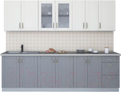 Готовая кухня Интерлиния Мила Крафт 2.6А - фото