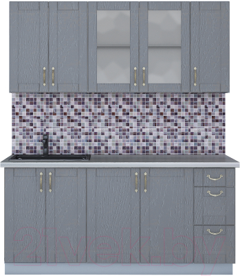 Готовая кухня Интерлиния Мила Крафт 1.7А - фото