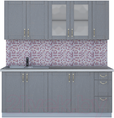 Готовая кухня Интерлиния Мила Крафт 1.9А - фото