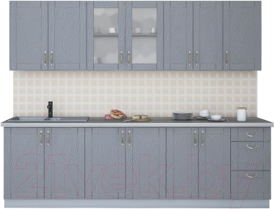 Готовая кухня Интерлиния Мила Крафт 2.6А - фото